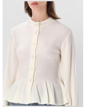 ROTATE BIRGER CHRISTENSEN Wool Cashmere Cardigan - Natural