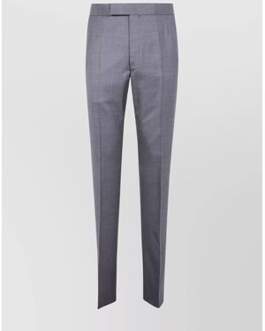 Thom Browne Wool Tailored Trousers - Blue