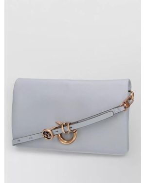 Pinko Clutch Bag Tone Hardware Studded Strap - Grey
