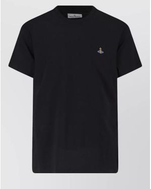 Vivienne Westwood Ribbed Crew-Neck Cotton T-Shirt - Black