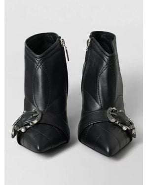 Dolce & Gabbana Leather Quilted Buckled Court Shoes - Black