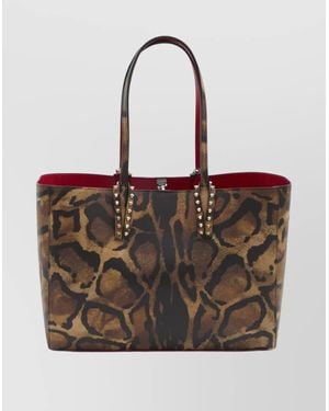 Christian Louboutin Small Beach Bag Animal Print - White
