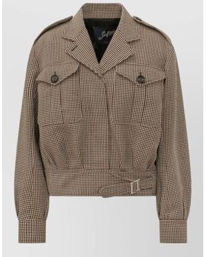 The Seafarer Virgin Wool Single Breasted Coat - Brown