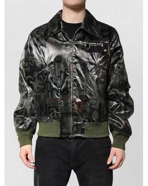 Dolce & Gabbana Logo Print Bomber Jacket - Black