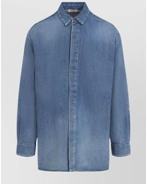 Fear Of God Denim Long-Sleeve Shirt - Blue
