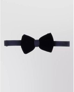 Giorgio Armani Velvet Bow Tie - Black