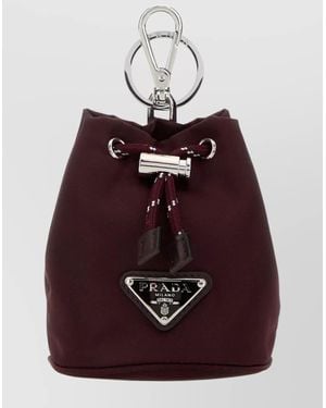 Prada Fabric Key Ring Attachment - Red