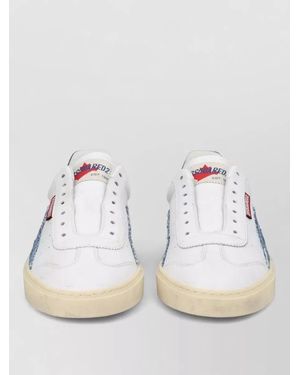 DSquared² Leather Low-Top Trainers - Grey