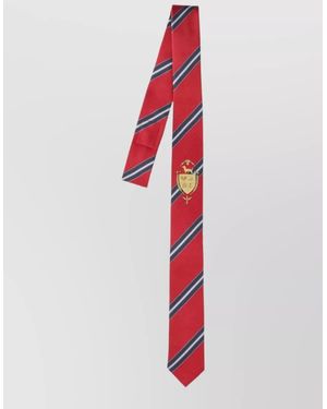 Thom Browne Regular Width Striped Tie Traditional Shape - Red