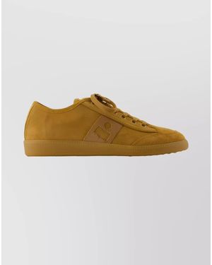 Isabel Marant Leather Low-Top Trainers - Yellow