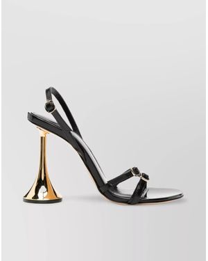Coperni Leather Heel Sandals - Metallic