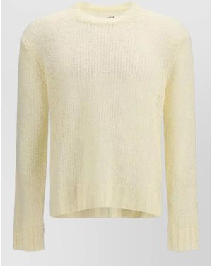 Jil Sander Linen Openwork Sweater - Natural