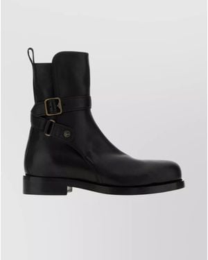 Burberry Leather Ankle Boots - Black