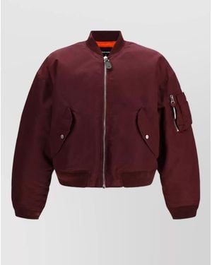 DSquared² Nylon Padded Bomber Jacket - Red