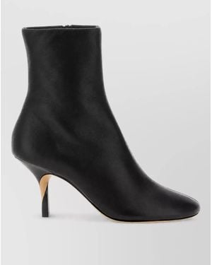 Jacquemus Leather Ankle Boots - Black
