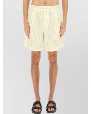 Jacquemus Striped Deck Shorts - Yellow