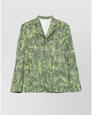 KENZO Single-Breasted Blazer - Green