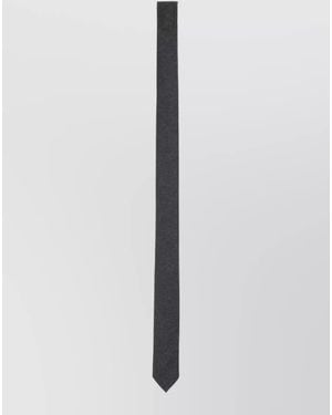 Thom Browne Silk Necktie Straight Length Pattern Care - White