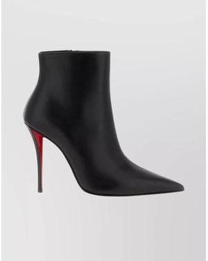 Christian Louboutin Ankle Boots With Pointed Toe And Stiletto - Black