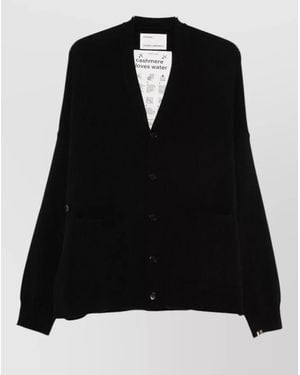 Extreme Cashmere Cashmere Cardigan Long Sleeves V Neck - Black