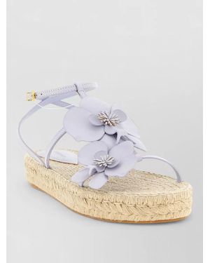 Zimmermann Leather Orchid Sandals - Metallic