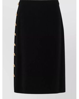 Versace Stretch Fitted Skirt - Black