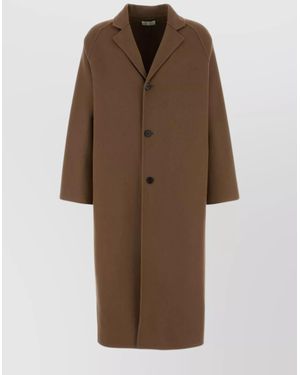 The Row Tailored Coat Raglan Sleeves - Brown