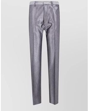 SAPIO Five Pocket Denim Trousers Front Crease - Grey
