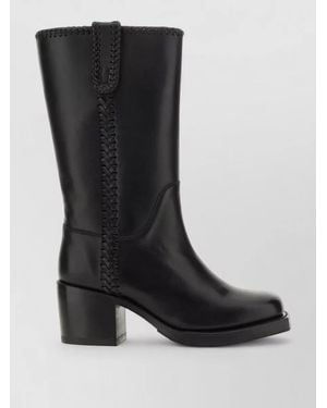 Hereu Leather Boots - Black