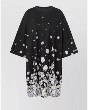 Moschino Cotton Knee-Length Dress - Black