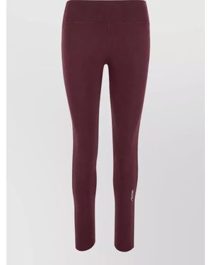 Autry Logo-Print Slim-Fit Leggings - Purple