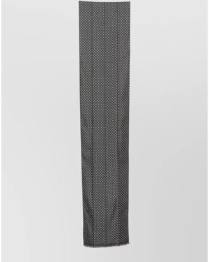 Tom Ford Silk Polka Dot Scarf - Gray