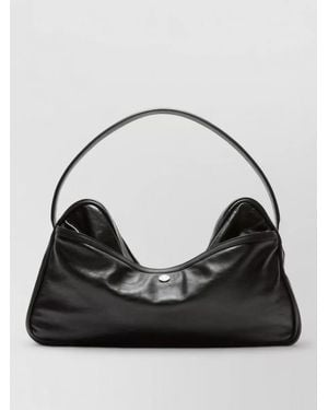 Acne Studios Calf Leather Multi Pocket Shoulder Bag - Black