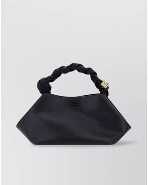 Ganni Bou Small Leather Shoulder Bag - Blue