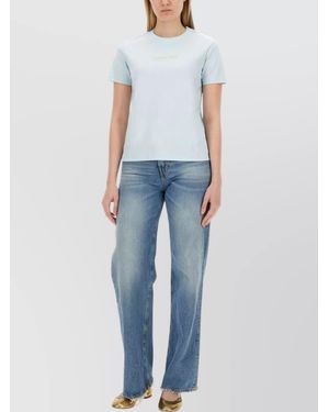 Lanvin Regular-Fit Logo T-Shirt - Blue
