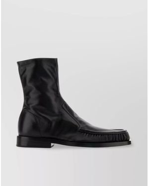 jil sander studded leather half boots Jil Sander Boots | The