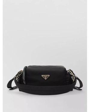 Prada Cross Body Bag Adjustable Strap Hardware - Black