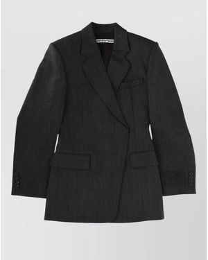 Alexander Wang Wool Fitted Blazer Dress - Black