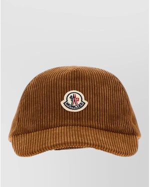 Moncler Corduroy Baseball Cap - Brown