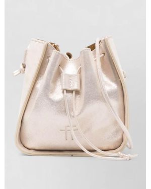 forte_forte Leather Bucket Bag - Natural