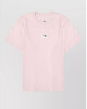 MM6 by Maison Margiela Cotton T-Shirt - Pink