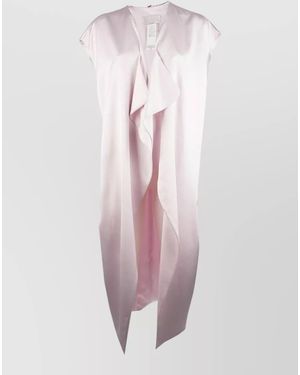 Genny Lightweight Waterfall Sleeveless Jacket And Gilet - Pink