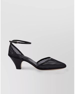 Casadei Mesh Ankle Strap Sandals With Mid Heel - Multicolor