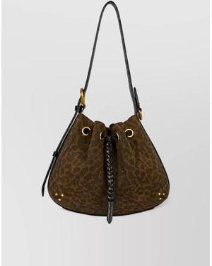Jérôme Dreyfuss Leather Bucket Bag - Brown