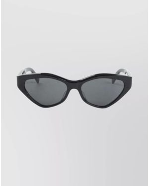 Celine Acetate Geometric Cat Eye Sunglasses - Gray