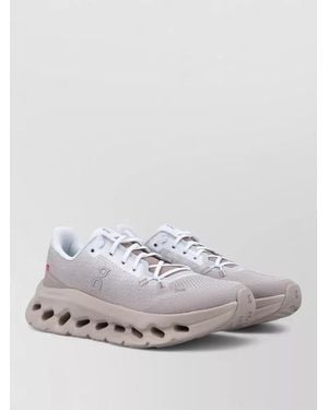 On Shoes Recycled Polyester Lace-Up Running Shoes - White