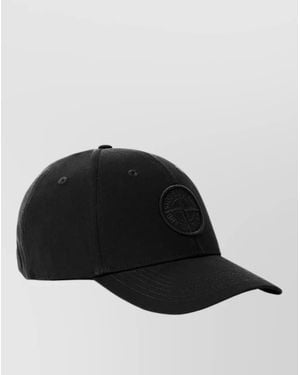 Stone Island Cotton Baseball Cap - Black