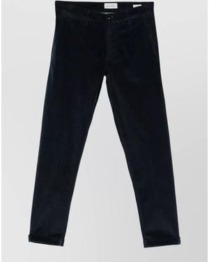 Re-hash Straight Leg Chinos Pants Side And Back Pockets - Blue