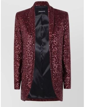 DR. HOPE Sequin Blazer - Red