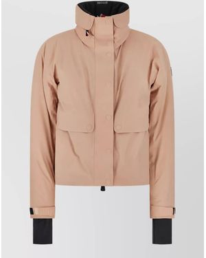 Moncler Down Fitted Jacket - Natural